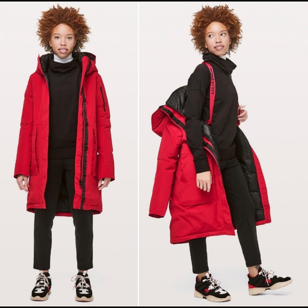 Lululemon Winter Warrior Parka (Red) NWT Size 6